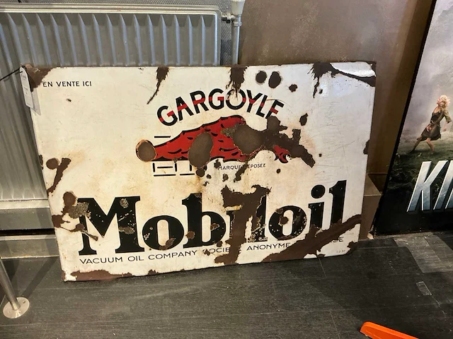 Emaille mobiloil wandbord - afbeelding 1 van  10