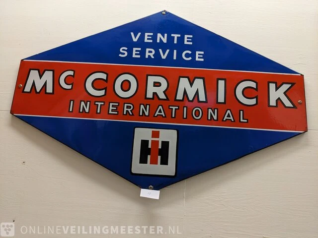 Emaille reclamebord mc cormick, international - afbeelding 1 van  4