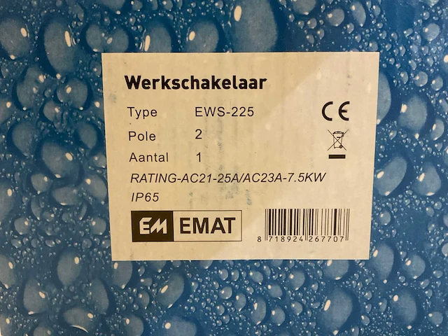 Emat - ews-225 - werkschakelaar (2x) - afbeelding 3 van  3