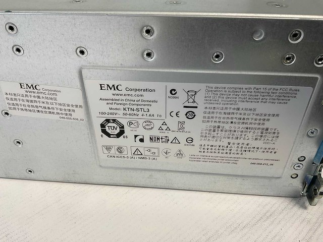 Emc (ktn-stl3) 11x1 tb sas(st1000nm0001) disk array enclosure - afbeelding 5 van  10