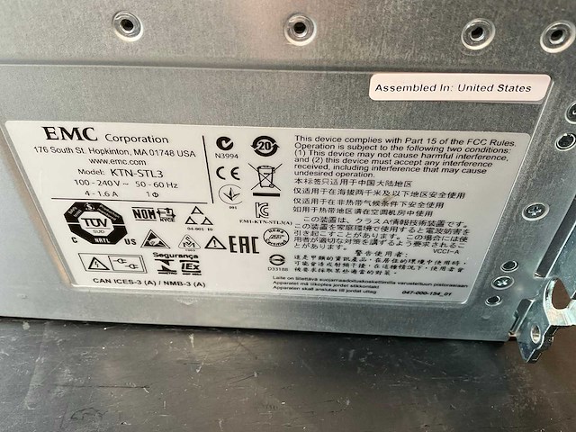 Emc (ktn-stl3) 15x 3 tb sas(st3000nm0023) disk array enclosure storage - afbeelding 7 van  11