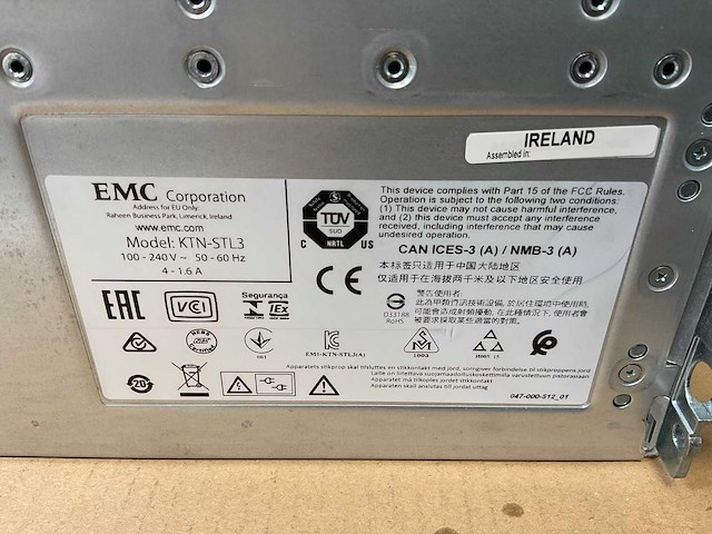 Emc (ktn-stl3) 15x 4 tb sas(0f27003) disk array enclosure - afbeelding 8 van  11