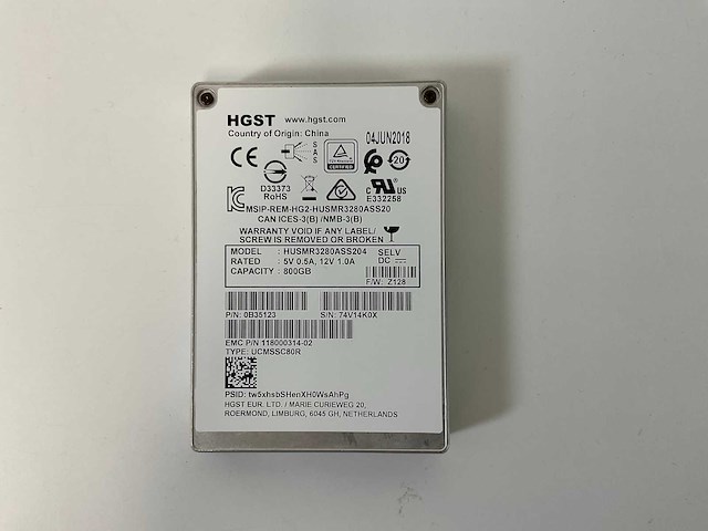 Emc (ktn-stl3) 15x 800 gb sas(husmr3280ass204) disk array enclosure storage - afbeelding 8 van  12