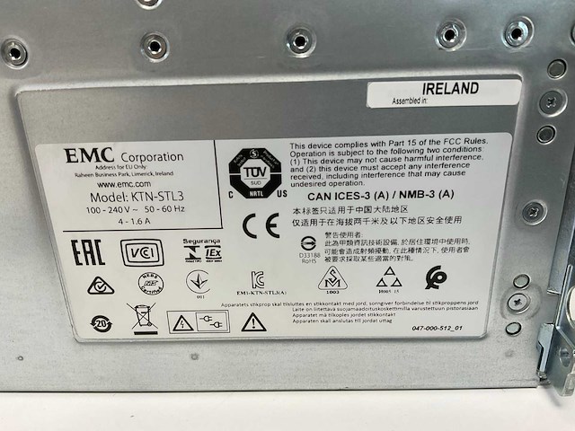 Emc (ktn-stl3) 15x 800 gb sas(husmr3280ass204) disk array enclosure storage - afbeelding 10 van  12