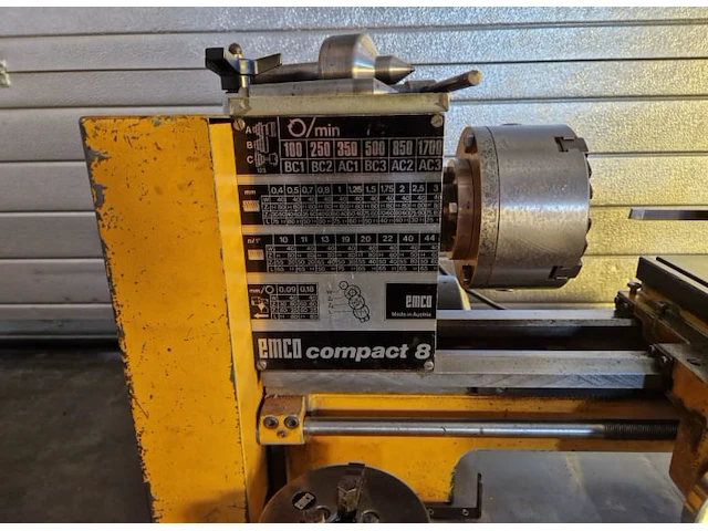 Emco compact 8 draaibank - afbeelding 4 van  9