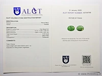 Emerald 12.40ct algt certified - afbeelding 4 van  4