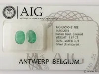 Emerald 1.87ct aig certified - afbeelding 5 van  8