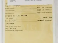 Emerald 1.87ct aig certified - afbeelding 7 van  8
