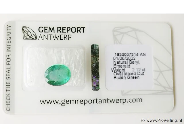 Emerald 2.12ct gra certified - afbeelding 5 van  8