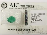 Emerald 2.39ct aig certified - afbeelding 5 van  8