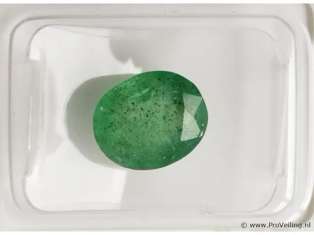 Emerald 3.02ct aig certified - afbeelding 2 van  8