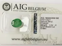 Emerald 3.02ct aig certified - afbeelding 5 van  8