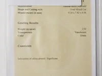 Emerald 3.02ct aig certified - afbeelding 7 van  8