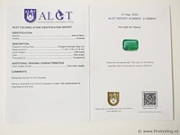 Emerald 3.69ct algt certified - afbeelding 4 van  4