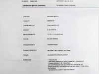 Emerald 6.48ct igi certified - afbeelding 4 van  4