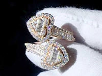 Emerald hart ring design - afbeelding 2 van  3