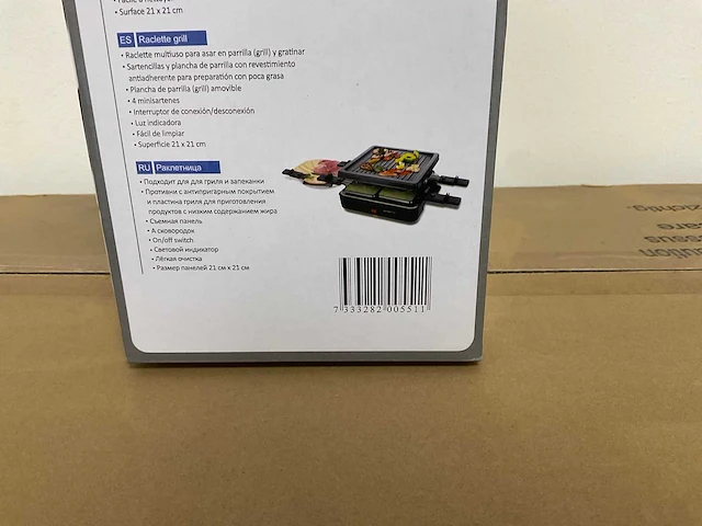 Emerio - rg-120656 - raclette grill (2x) - afbeelding 3 van  4