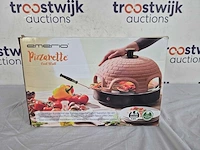 Emerio pizzarette origineel - 6 persoons pizza oven - handgemaakte terracotta koepel - afbeelding 2 van  2