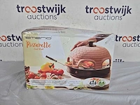 Emerio pizzarette origineel - 6 persoons pizza oven - handgemaakte terracotta koepel - afbeelding 2 van  2