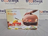 Emerio pizzarette origineel - 6 persoons pizza oven - handgemaakte terracotta koepel - afbeelding 2 van  2