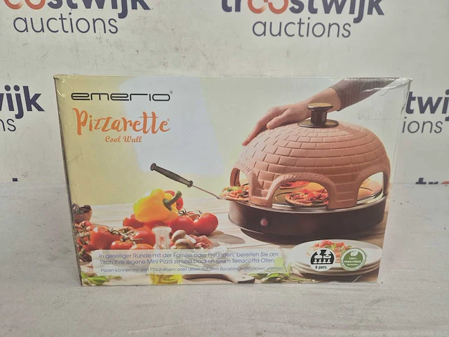 Emerio pizzarette origineel - 6 persoons pizza oven - afbeelding 2 van  2