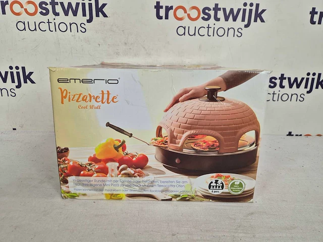 Emerio pizzarette origineel - 6 persoons pizza oven - afbeelding 2 van  2
