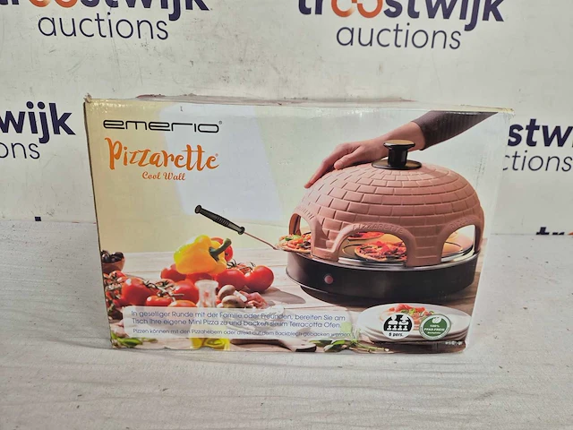 Emerio pizzarette origineel - 6 persoons pizza oven - afbeelding 2 van  2