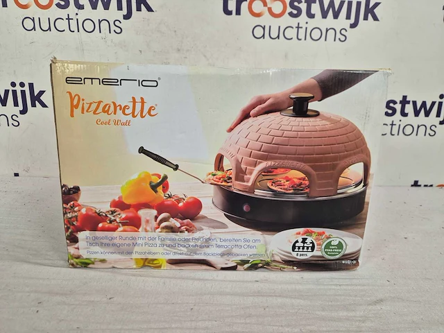 Emerio pizzarette origineel - 6 persoons pizza oven - afbeelding 2 van  2