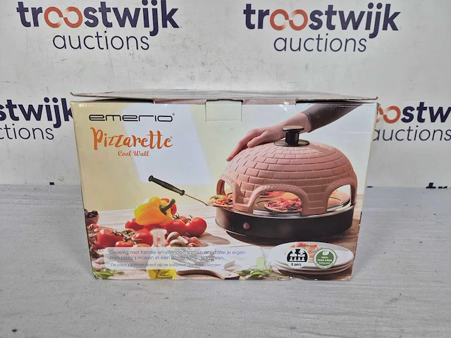 Emerio pizzarette origineel - 6 persoons pizza oven - afbeelding 2 van  2