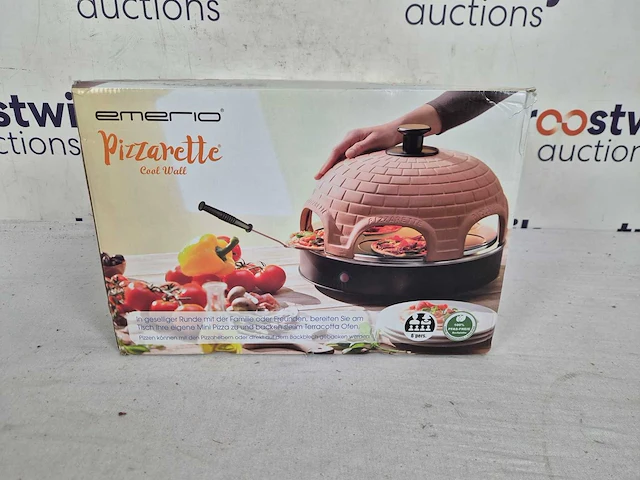 Emerio pizzarette origineel - 6 persoons pizza oven - afbeelding 2 van  2