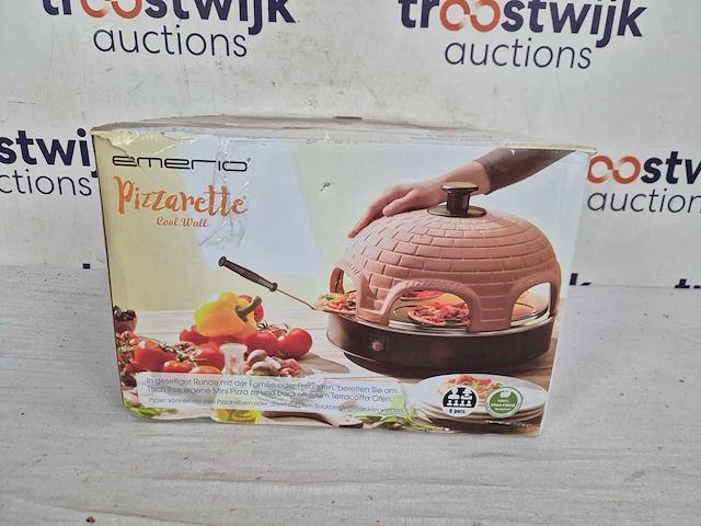 Emerio pizzarette origineel - 6 persoons pizza oven - afbeelding 2 van  2