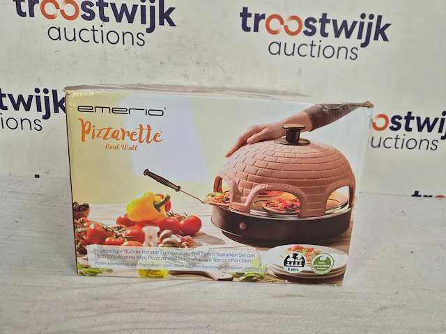 Emerio pizzarette origineel - 6 persoons pizza oven - afbeelding 2 van  2