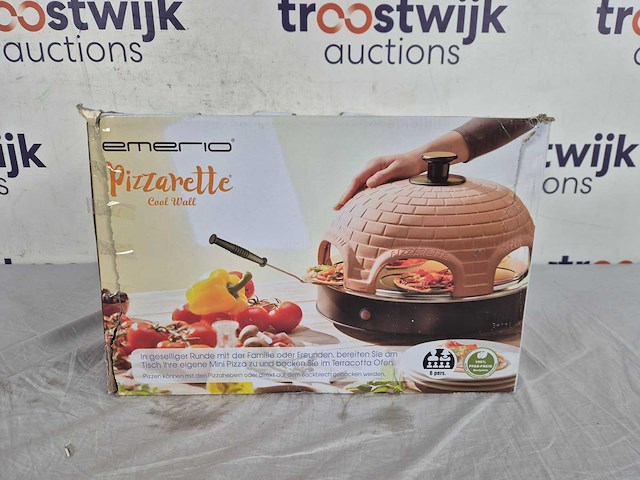Emerio pizzarette origineel - 6 persoons pizza oven - afbeelding 2 van  2
