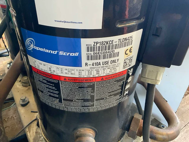 Emerson copeland schroll zp182kce-tldn425 koelcompressor installatie - afbeelding 2 van  3