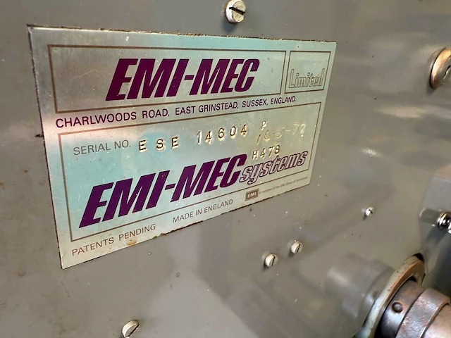 Emi-mec - series e auto sprint - revolverdraaibank - afbeelding 6 van  8