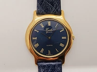 Emka geneve 18kt goud electroplated herenhorloge - dresswatch - afbeelding 1 van  7