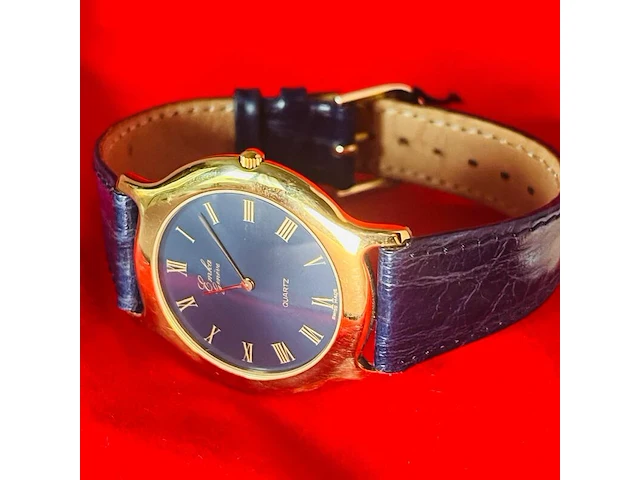 Emka geneve 18kt goud ep herenhorloge - dresswatch - afbeelding 3 van  7