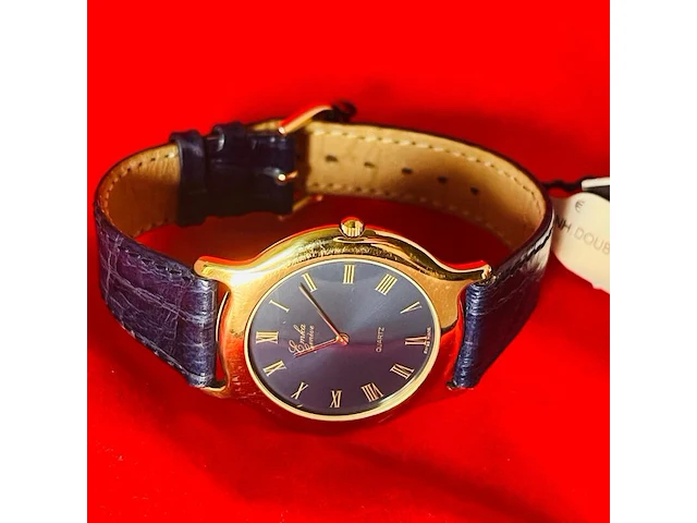Emka geneve 18kt goud ep herenhorloge - dresswatch - afbeelding 4 van  7