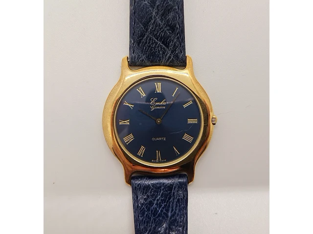Emka geneve 18kt goud ep herenhorloge - dresswatch - afbeelding 1 van  8