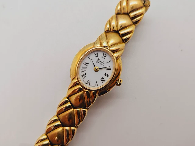 Emka geneve damsh goldplated dameshorloge - afbeelding 3 van  7