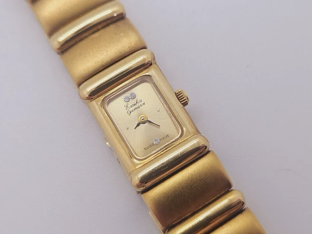 Emka geneve doublé gouden dameshorloge - afbeelding 2 van  8