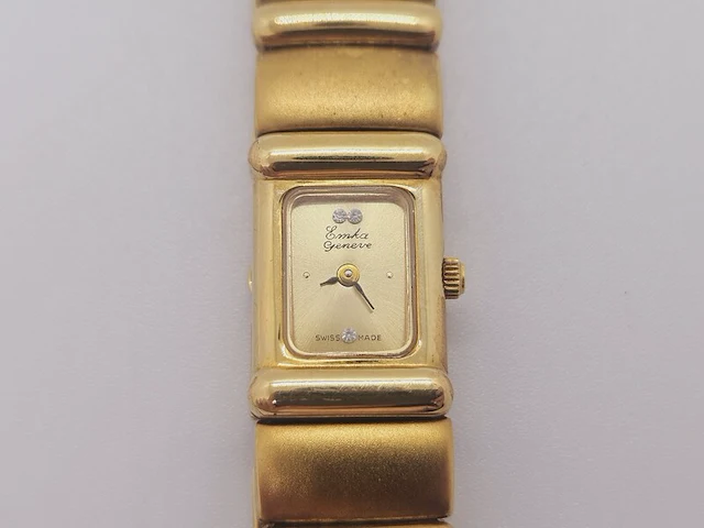 Emka geneve doublé gouden dameshorloge - afbeelding 3 van  8