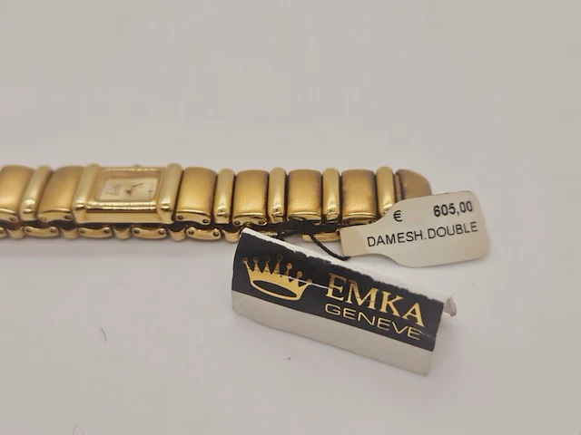 Emka geneve doublé gouden dameshorloge - afbeelding 7 van  8