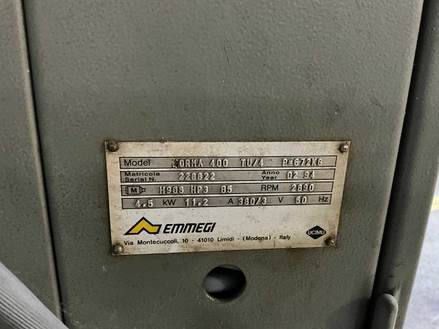 Emmegi - 1994 - norma 400 tu/4 - dubbele afkortzaag - afbeelding 4 van  13