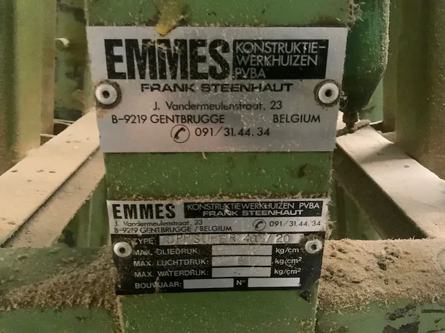 Emmers dpp super 400/20 pneumatische lijmpers - afbeelding 4 van  5