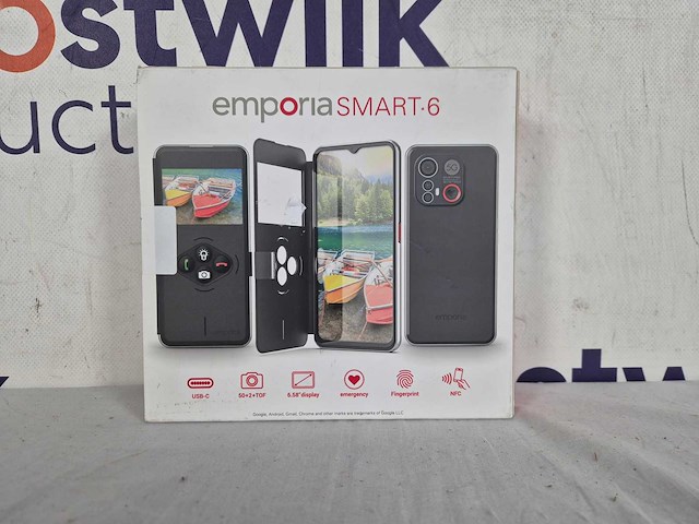 Emporia emporiasmart.6 16,7 cm (6.58") android 13 5g usb type-c 6 gb 128 gb zwart, zilver - afbeelding 2 van  2