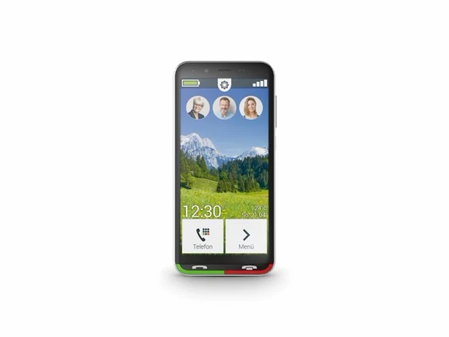 Emporia supereasy dualsim senioren smartphone 32 gb 4.95 inch zwart/zilver - afbeelding 1 van  6