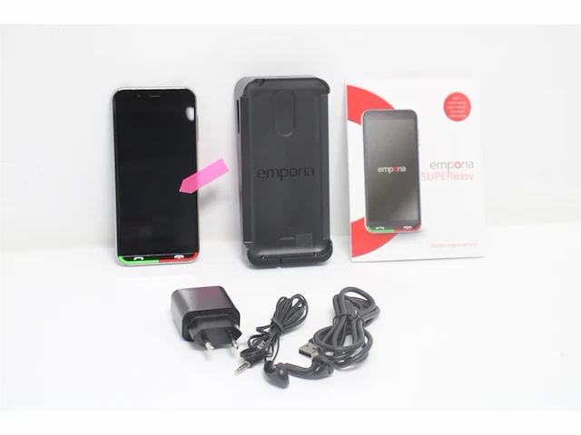 Emporia supereasy mobiele telefoon voor senioren 4g met noodoproepknop 5inch display android 10, 13 mp camera zwart - afbeelding 5 van  6