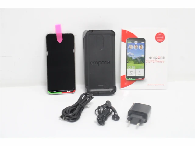 Emporia supereasy mobiele telefoon voor senioren 4g met noodoproepknop 5inch zwart - afbeelding 5 van  6