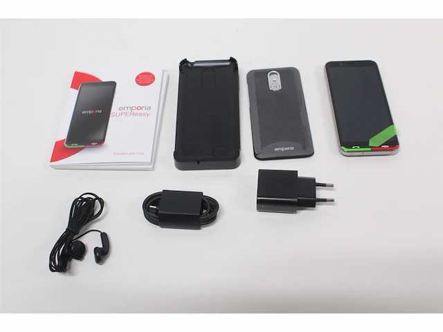 Emporia supereasy mobiele telefoon voor senioren 4g met noodoproepknop camera zwart - afbeelding 5 van  6
